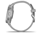 Garmin Venu 2 Plus 43mm Silicone GPS Smart Watch - Powder Grey/Silver