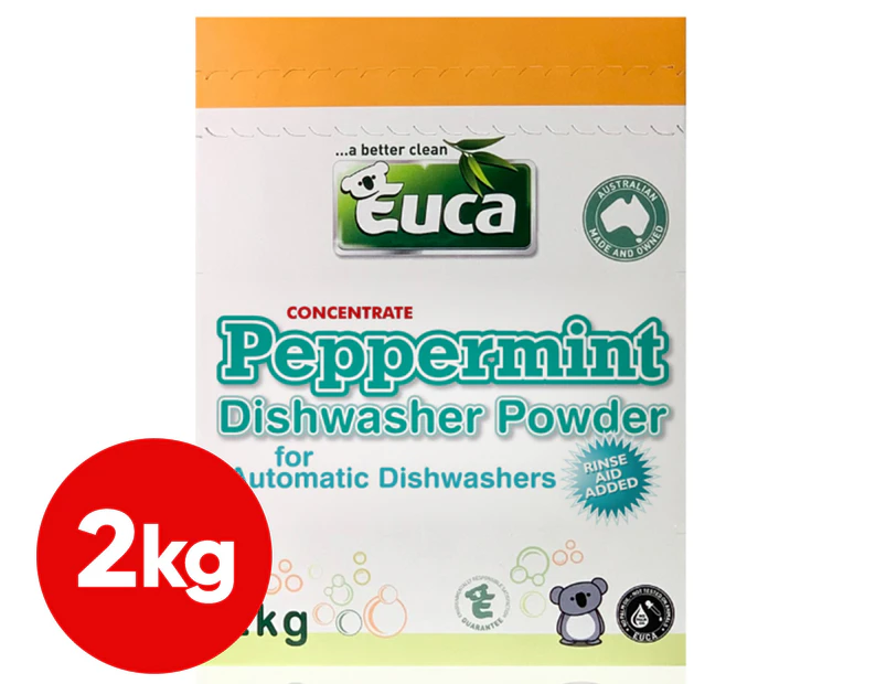 Euca Dishwashing Powder Concentrate Peppermint 2kg