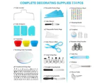 114Pcs Cake Decorating Supplies Cake Decorating Tips for Beginners