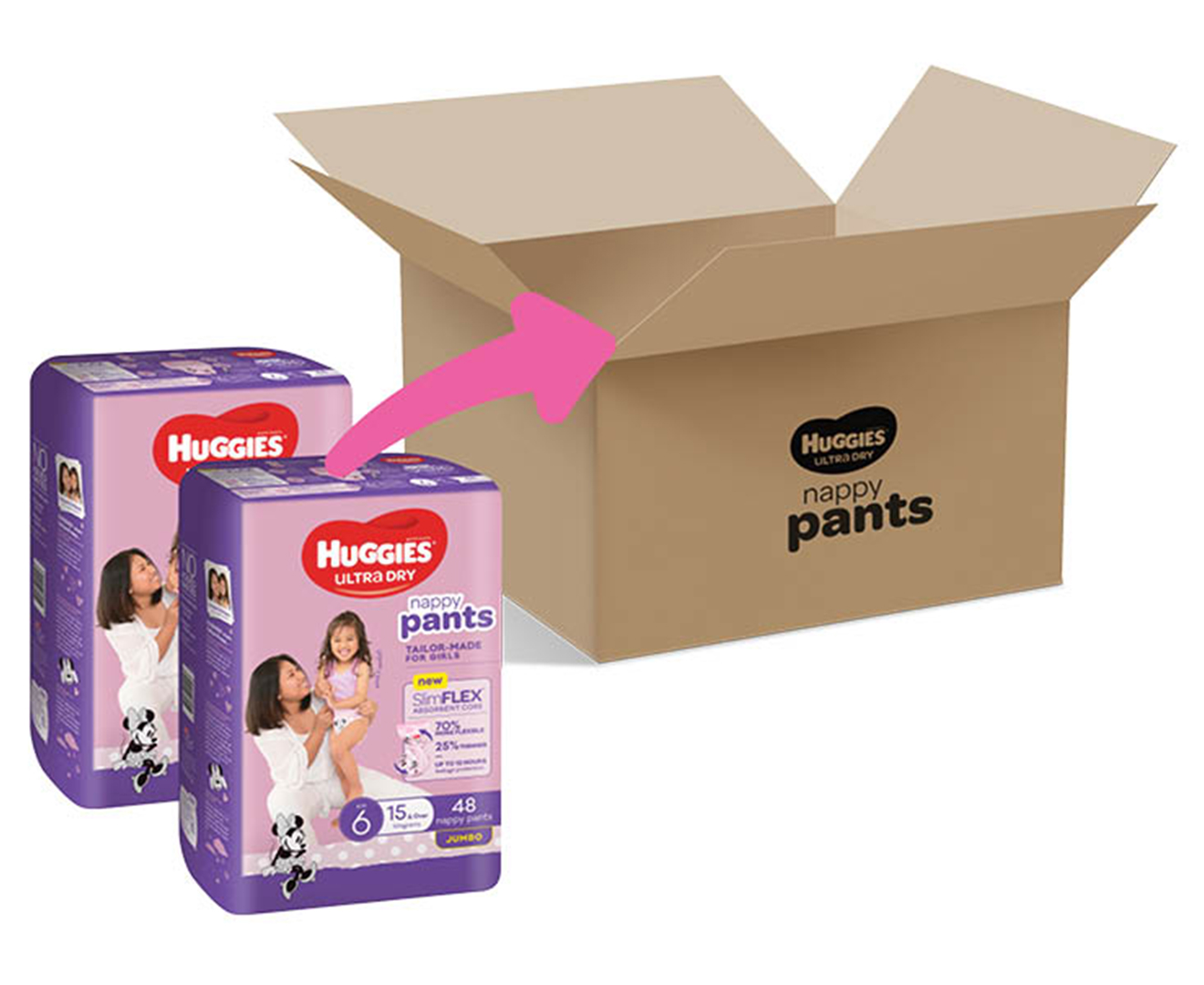 Huggies Nappy Pants Size 6 (15-25)Kg 26×4 Packs - Next Cash and Carry