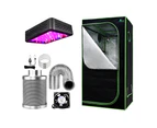 Greenfingers Grow Tent Light Kit 60x60x140CM 600W LED 4" Vent Fan,Greenfingers Grow Tent Light Kit LED 600W Full Spectrum 4" Vent 60x60x140CM