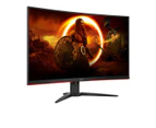 AOC C32G2ZE 31.5" 240Hz 0.5ms response HDR 1500R Curved Gaming Monitor - Black