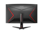 AOC C32G2ZE 31.5" 240Hz 0.5ms response HDR 1500R Curved Gaming Monitor - Black