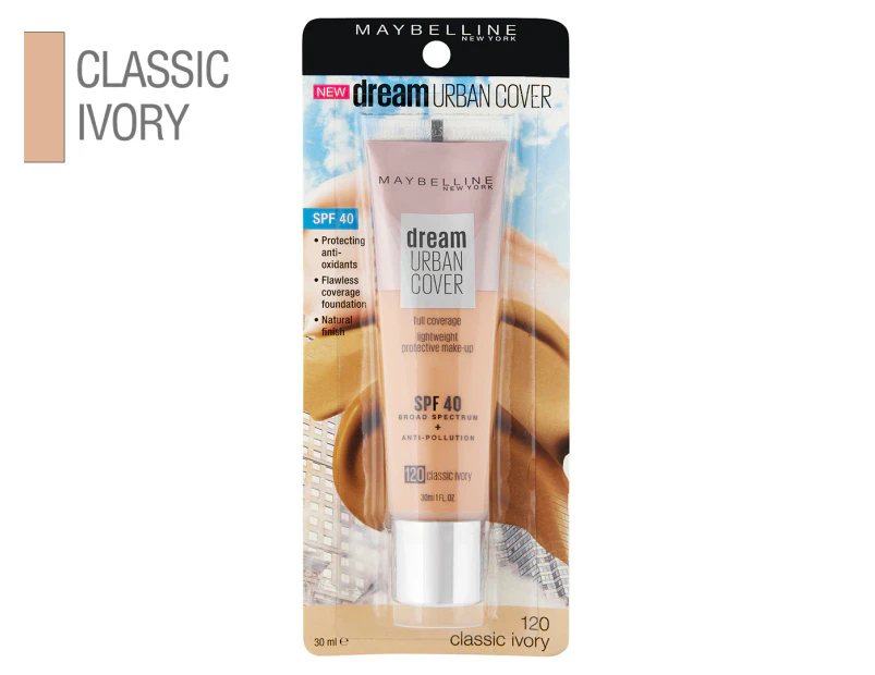 Maybelline Dream Urban Cover Foundation 30mL - Classic Ivory
