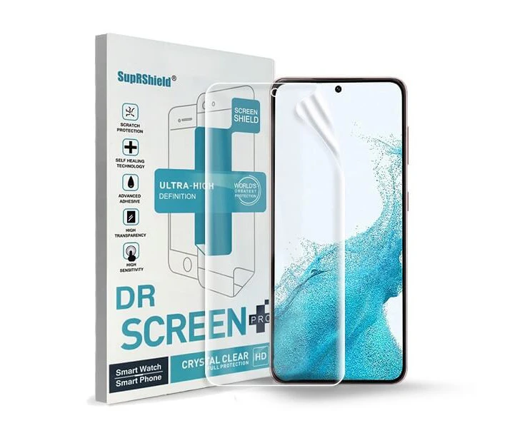 [3 Pack] Samsung Galaxy S22 SupRShield Hydrogel Full Coverage Screen Protector Film Guard