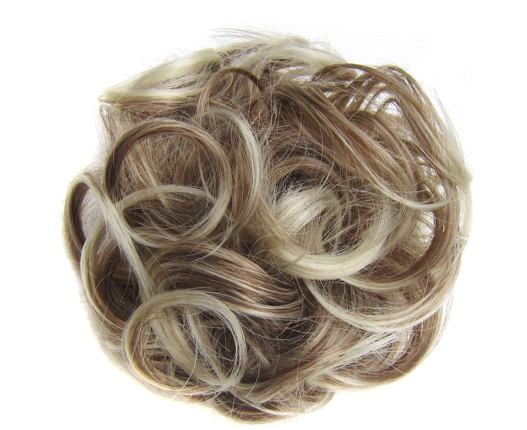 Natural Stunning Curly Hair Extensions Messy Chignon/Bun/Updo Hair Piece –  Bleach Blonde .au