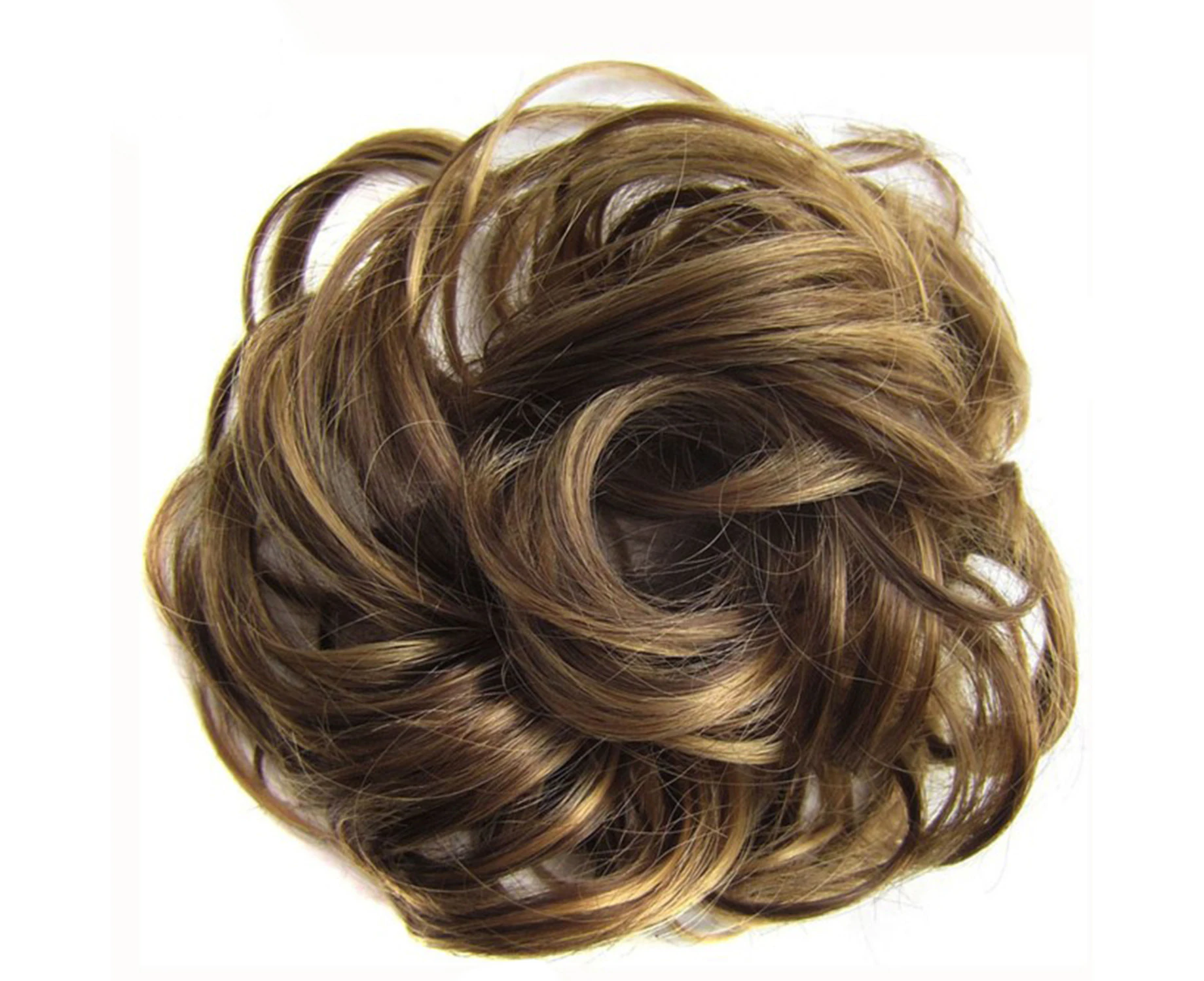 Natural Stunning Curly Hair Extensions Messy Chignon/Bun/Updo Hair Piece –  Strawberry Blonde .au