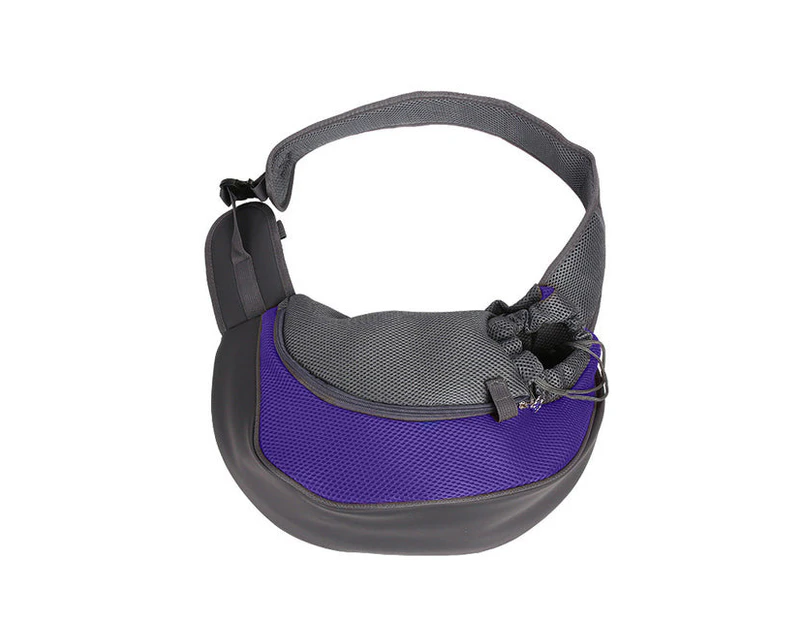 Breathable Mesh Small Dog Sling Bag - Purple