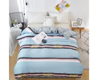 3D Blue Brown Stitching 3037 Quilt Cover Set Bedding Set Pillowcases Duvet Cover KING SINGLE DOUBLE QUEEN KING