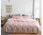 3D Pink Plaid 4174 Quilt Cover Set Bedding Set Pillowcases Duvet Cover KING SINGLE DOUBLE QUEEN KING