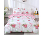 3D Flowers Flamingo 3001 Quilt Cover Set Bedding Set Pillowcases Duvet Cover KING SINGLE DOUBLE QUEEN KING