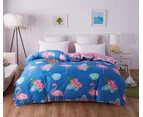 3D Flamingo 4091 Quilt Cover Set Bedding Set Pillowcases Duvet Cover KING SINGLE DOUBLE QUEEN KING