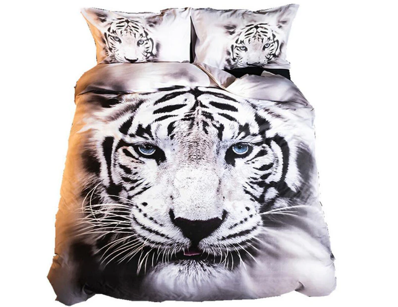 3D Tiger King Of The Forest 1150 Quilt Cover Set Bedding Set Pillowcases Duvet Cover KING SINGLE DOUBLE QUEEN KING