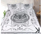 3D Owl Black Lines 1004 Quilt Cover Set Bedding Set Pillowcases Duvet Cover KING SINGLE DOUBLE QUEEN KING