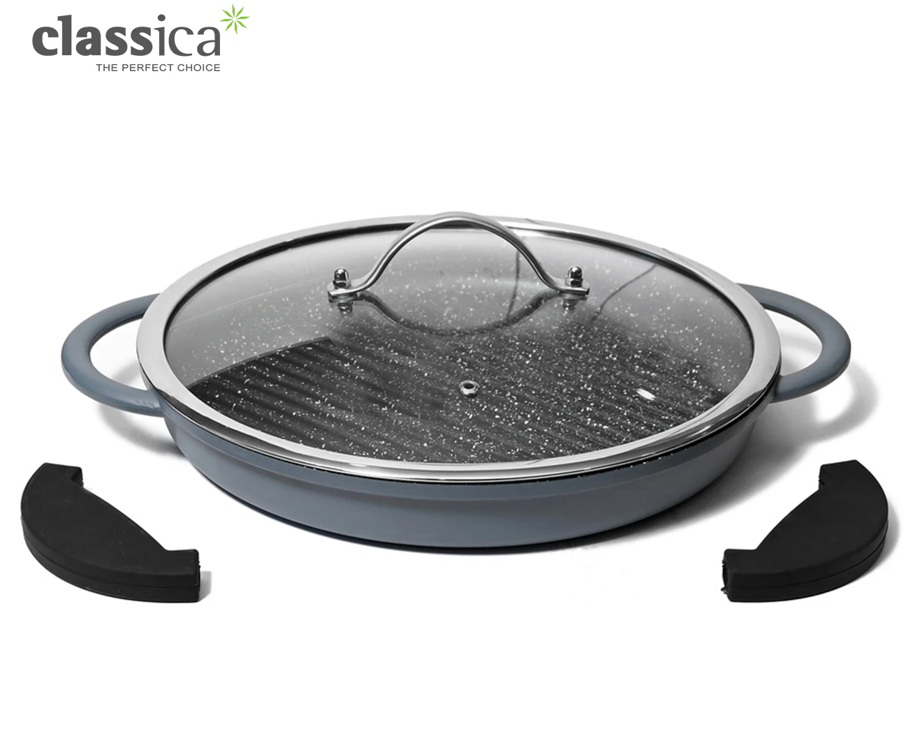 Classica 30cm Diamond Stone Diecast Grill Pan