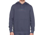Hurley Men's Boxed Logo Cotton Fleece Pullover Hoodie - Diffused Blue