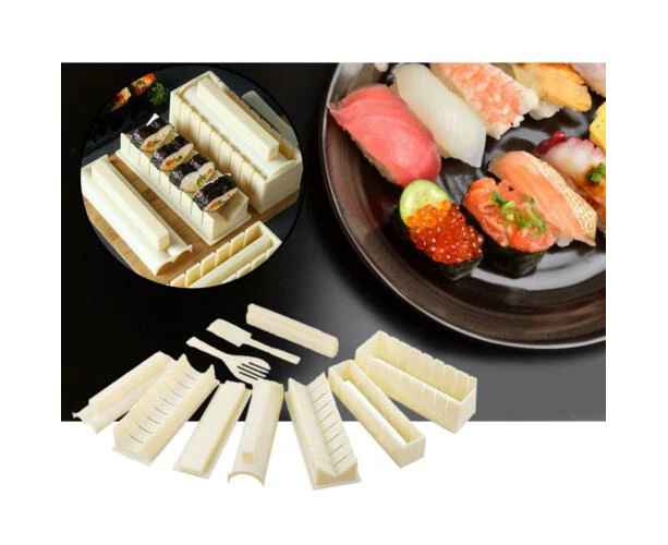 Sushi Maker Kit Sushi Maker 10 Pcs Plastic Premium Set Sushi Tool Set Sushi  Rice Roll Form Molds Diy Sushi Roller Tool For Beginners At Home