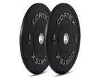 CORTEX 5kg Black Series V2 50mm Rubber Olympic Bumper Plate (Pair)
