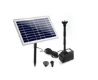 Solar Pond Pump Powered Water Fountain Outdoor Submersible Filter 6.6FT