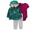Carter's 3-Piece Floral Jacket Set - Baby Girl