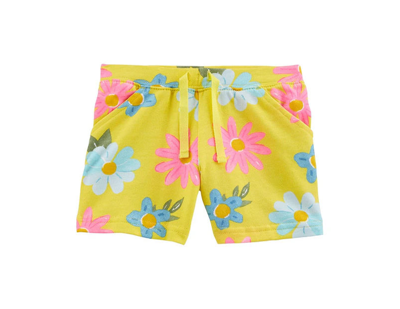 Carter's Floral Pull-On French Terry Shorts - Baby Girl