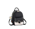 Nevenka Teenager Mini Backpack Leather Casual Travel Backpacks-Black