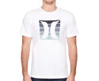 Hurley Men's Inside Out Graphic Tee / T-Shirt / Tshirt - White