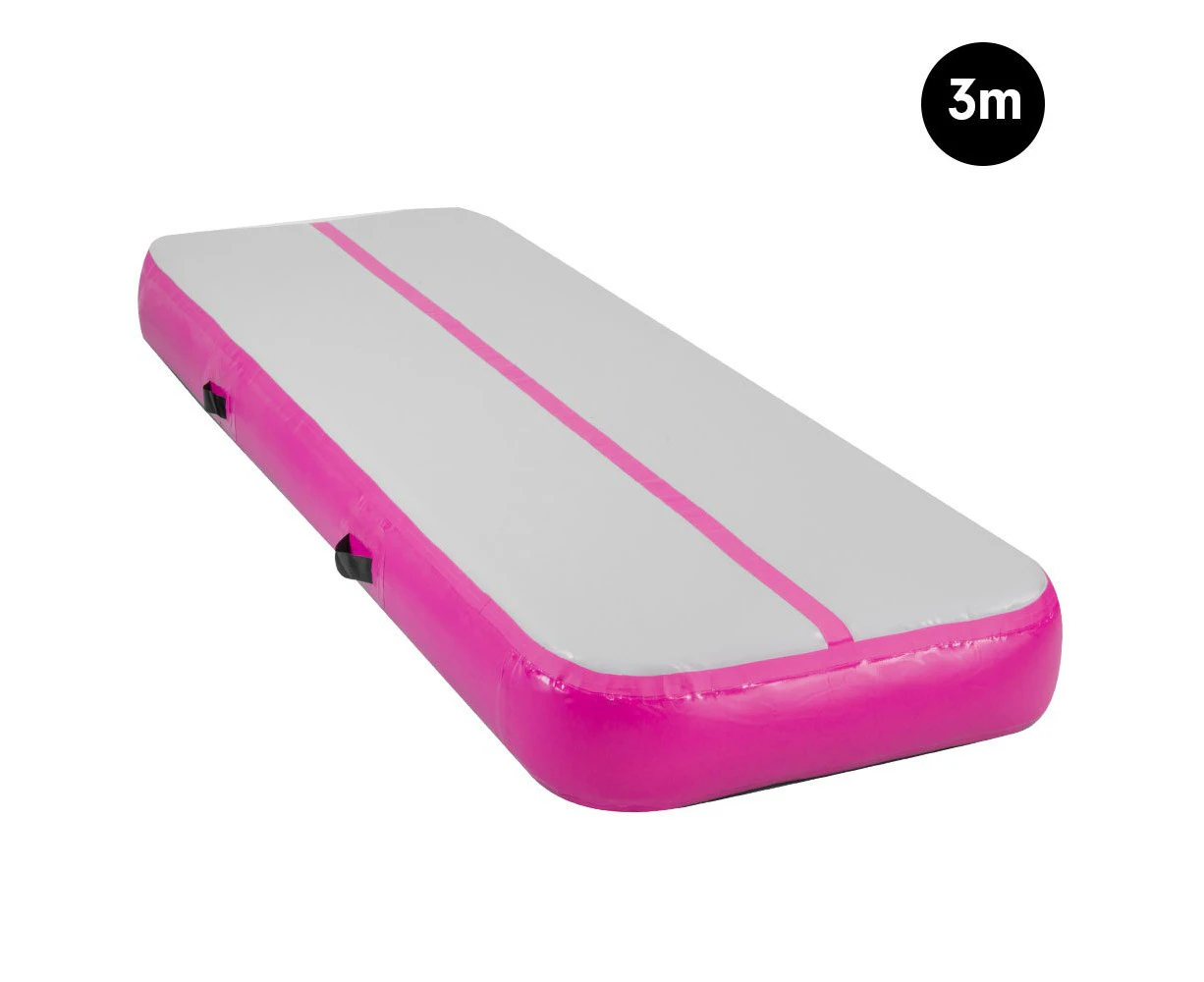 3m x 1m Air Track Inflatable Gymnastics Tumbling Mat - Pink