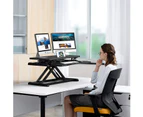 Advwin Height Adjustable Sit Standing Desk Black