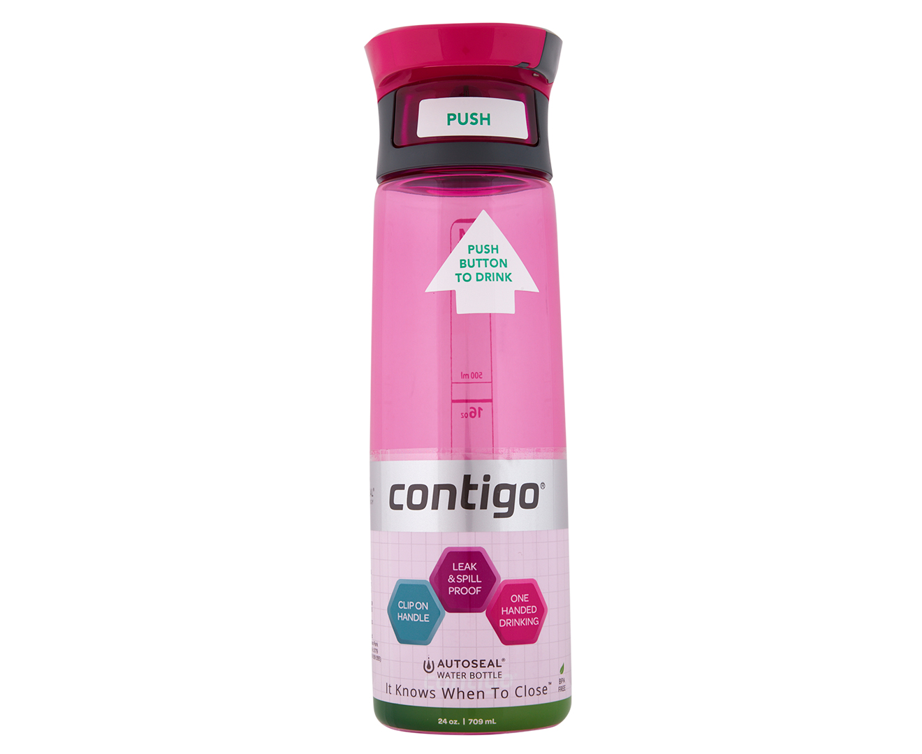 Contigo Autoseal Madison Water Bottle (24 fl oz, Pink) WBA100B02