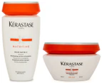 Kérastase Nutritive Bain Satin 2 Shampoo & Masquintense Concentrated Hair Treatment Duo