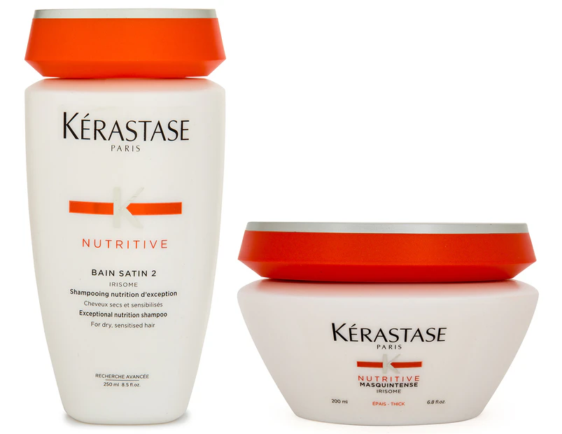 Kérastase Nutritive Bain Satin 2 Shampoo & Masquintense Concentrated Hair Treatment Duo