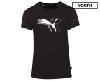 Puma Youth Girls' Power Graphic Tee / T-Shirt / Tshirt - Puma Black