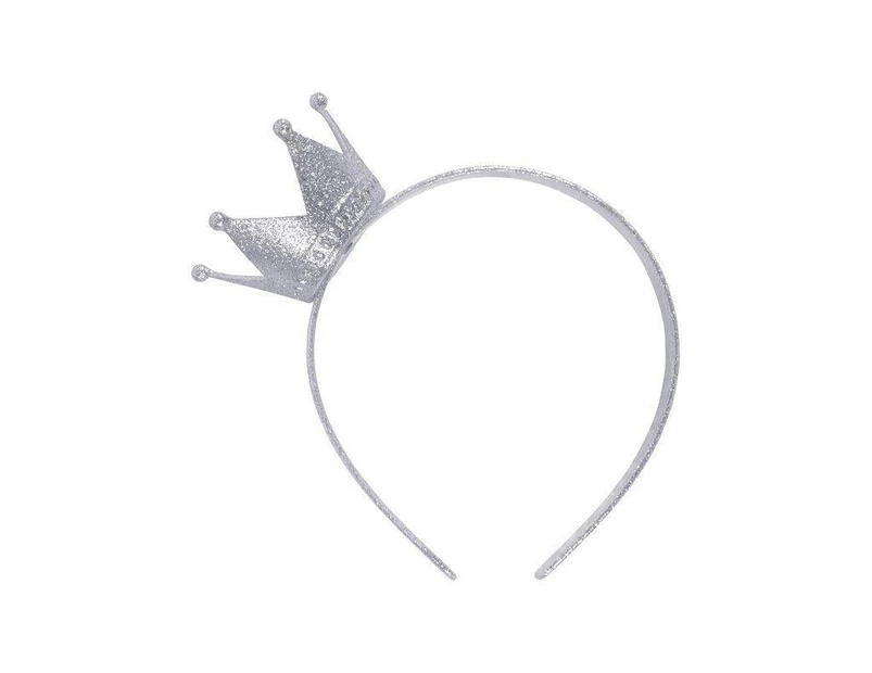 Crown Headband Silver Costume Accessories Female