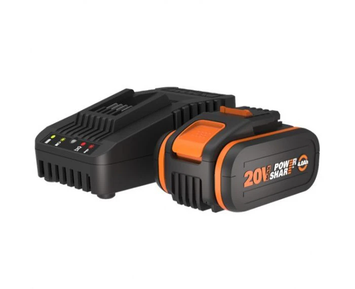 WORX 20V POWERSHARE 4.0Ah MAX Lithium-ion Battery & Charger Kit - WA3604