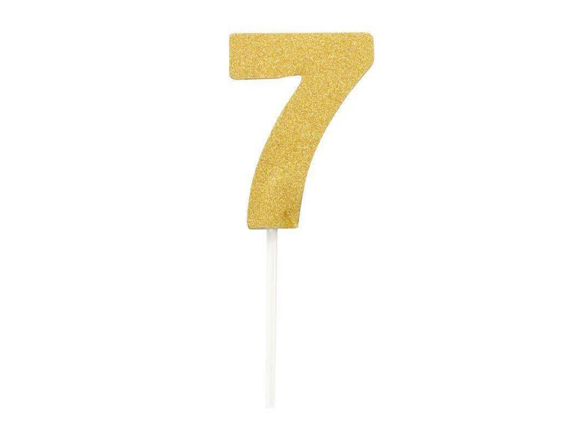 Diamond Cake Toppers Gold No. 7