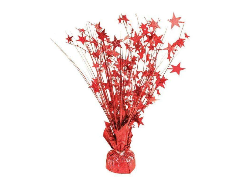 Balloon Weight Star Red Holographic