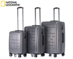 National Geographic 3-Piece Iconic Hardcase Luggage Set - Silver