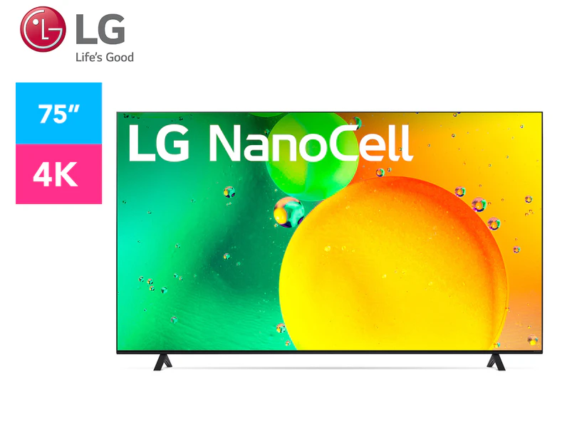 LG 75-Inch Nano75 4K NanoCell Series Ultra HD Smart TV 75NANO75SQA