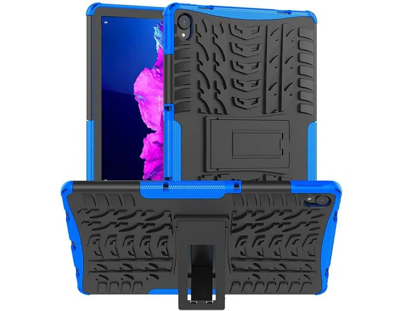 For Lenovo Tab P11 11 inch 2021 Shockproof Heavy Duty Rugged Stand Case Cover (Blue)