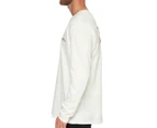 Lee Men's Denim Co Long Sleeve Tee / T-Shirt / Tshirt - Vintage White