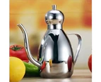 Stainless steel oil cans Drizzly cruet bottle dispenser with drip 0.6L