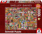 Schmidt Shelley Davies: Vintage Art Supplies Jigsaw Puzzle - 1000 Pieces