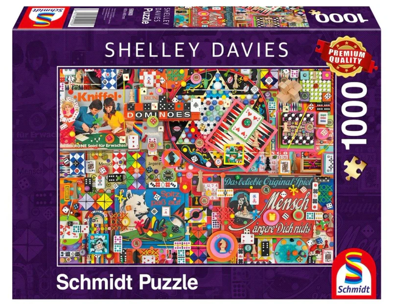 Shelley Davies: Vintage Board Games Jigsaw Puzzle - 1000 Pieces