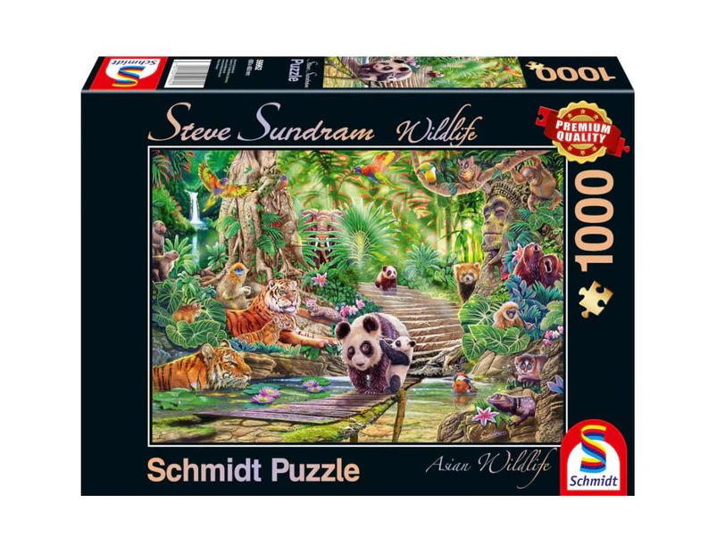 Schmidt Steve Sundram: Asian Wildlife 1000 Piece Jigsaw Puzzle