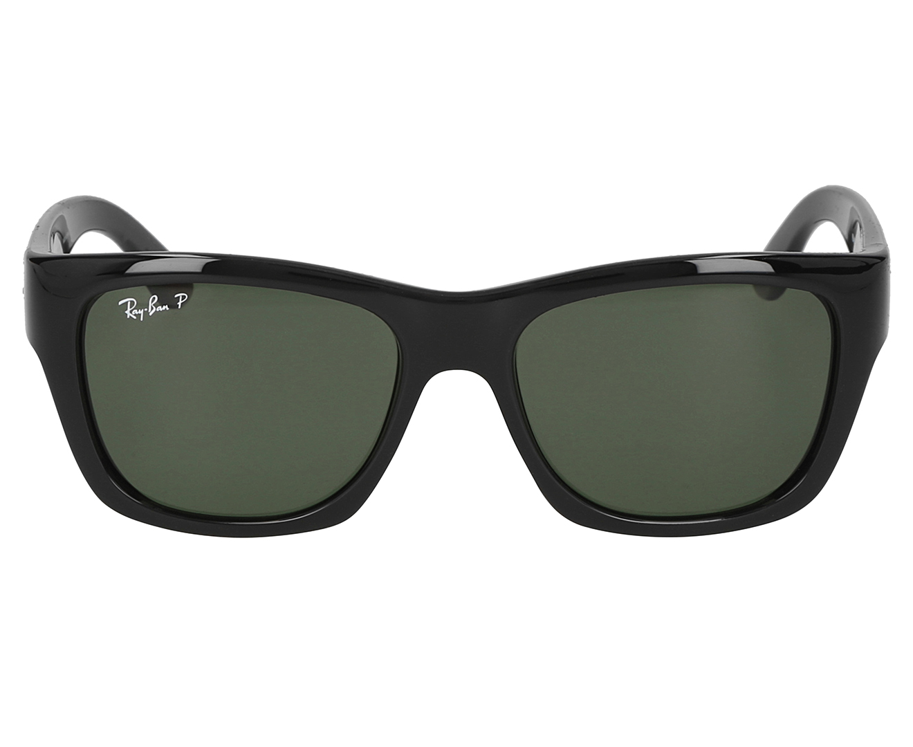 Ray-Ban Unisex RB4194 Polarised Sunglasses - Black/Green 