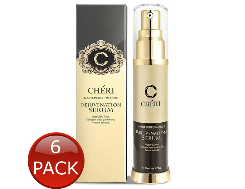 6 x Cheri Nano Performance Rejuvenation Serum 50ml Anti Ageing Wrinkles Skin Care