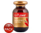 9 x Springleaf Wild Red Krill Oil Complex Cholesterol Supplements 700mg 60 Capsules