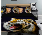 3D Tiger Mouth 1918 Quilt Cover Set Bedding Set Pillowcases Duvet Cover KING SINGLE DOUBLE QUEEN KING