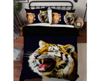 3D Tiger Mouth 1918 Quilt Cover Set Bedding Set Pillowcases Duvet Cover KING SINGLE DOUBLE QUEEN KING